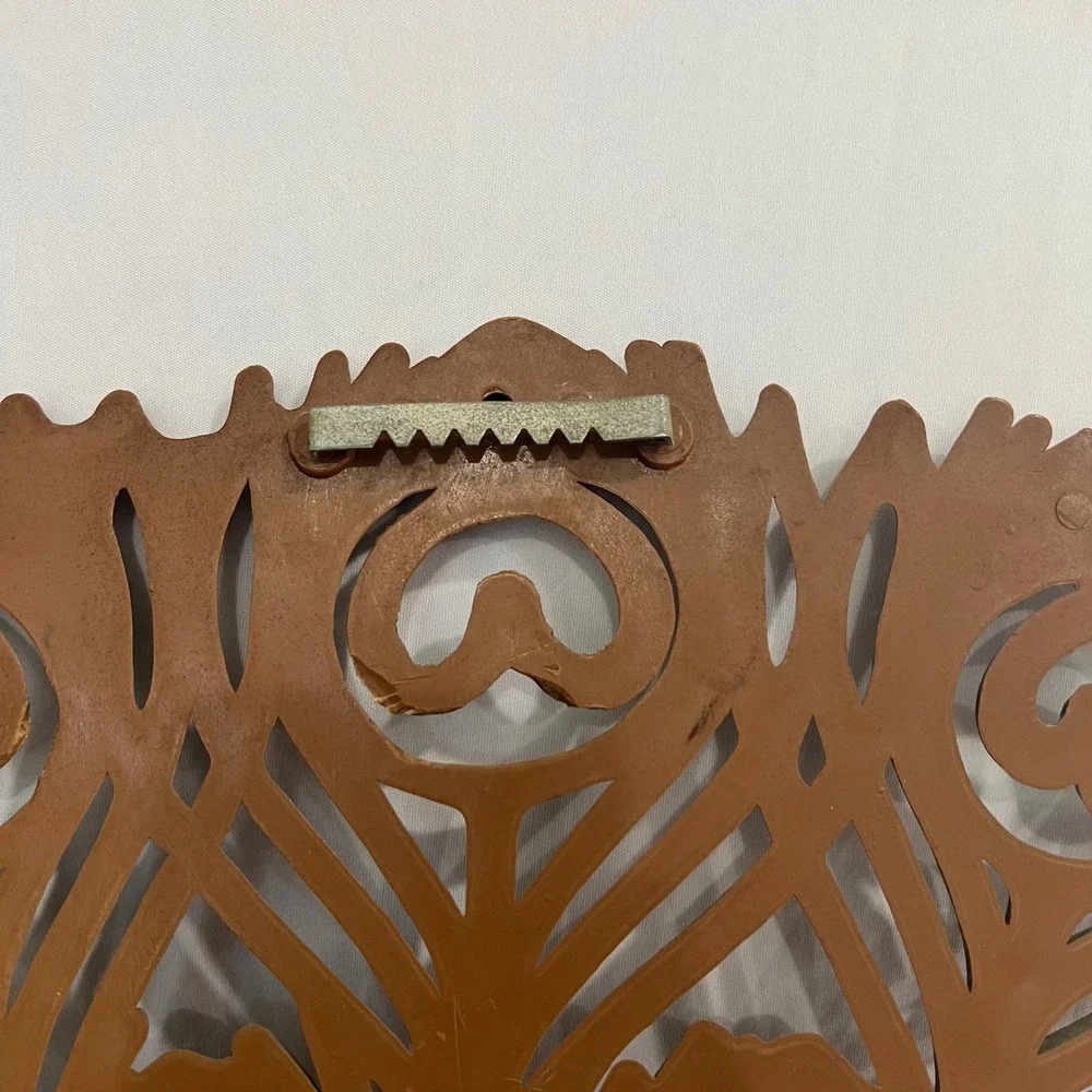 Vintage Dart Industries Gold Peacock Wall Hanging Mid Century Modern Art 33x30
